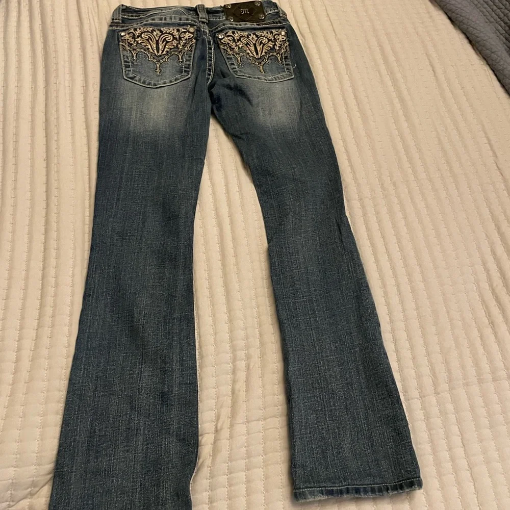 Miss Me Women's Boot Cut Jeans in Blue - Picture 2 of 6
